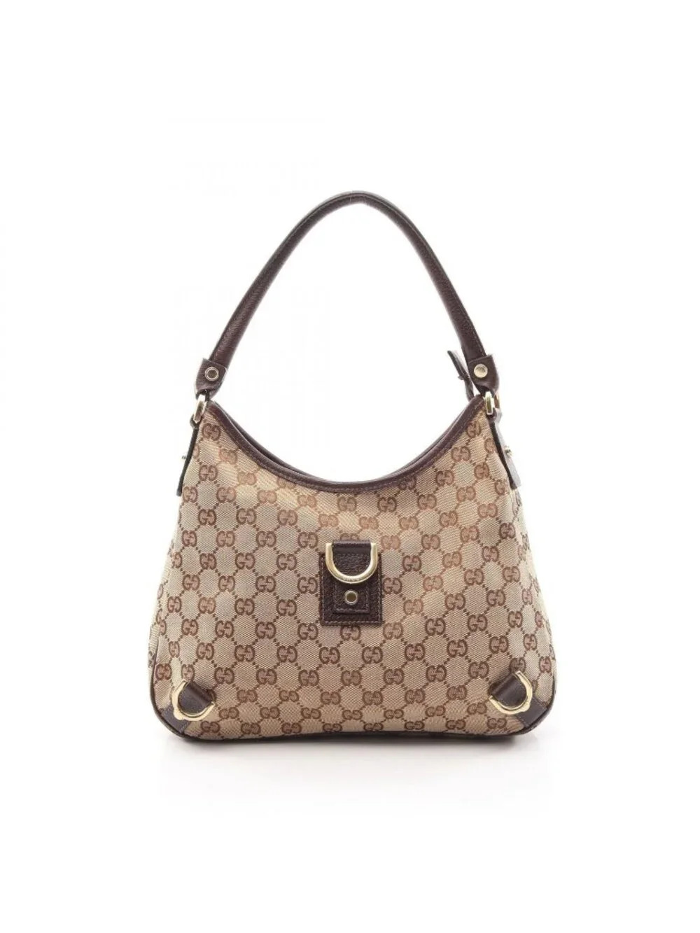 Gucci Shoulder Bag Abbey GG Canvas Beige Brown